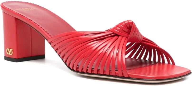 Valentino Garavani Sandalen met geknoopt detail Rood