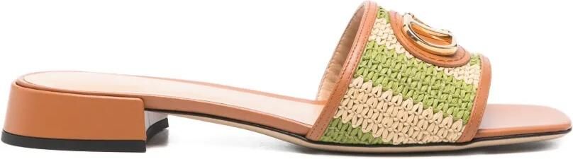 Valentino Garavani Sandalen met logo Beige