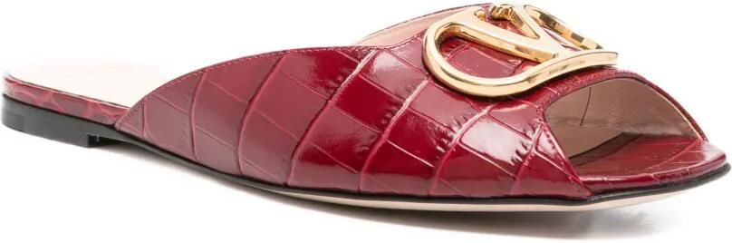 Valentino Garavani Sandalen met logoplakkaat Rood - Foto 5