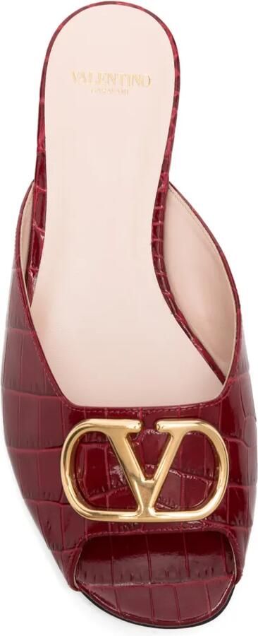 Valentino Garavani Sandalen met logoplakkaat Rood - Foto 3