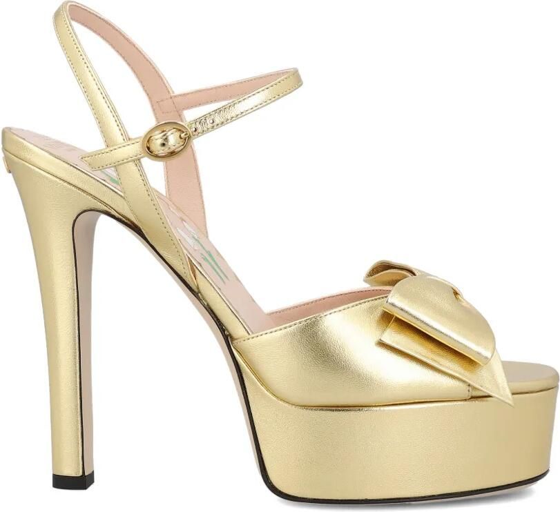 Valentino Garavani Sandalen met strikdetail Goud