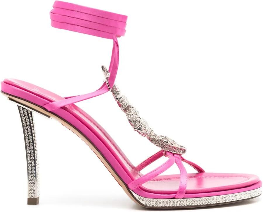 Valentino Garavani Sandalen verfraaid met kristallen Roze