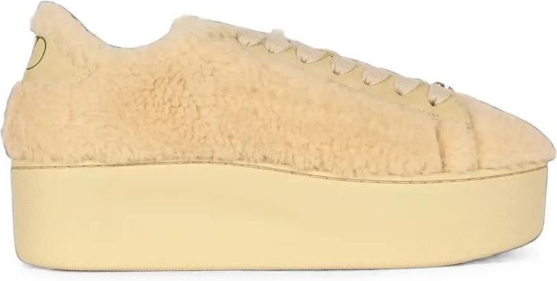 Valentino Garavani Sneakers met plateauzool Beige
