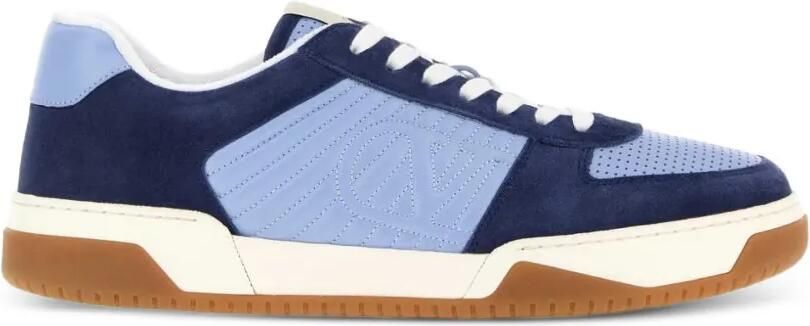 Valentino Garavani Sparry sneakers van leer en nappa met split Blauw