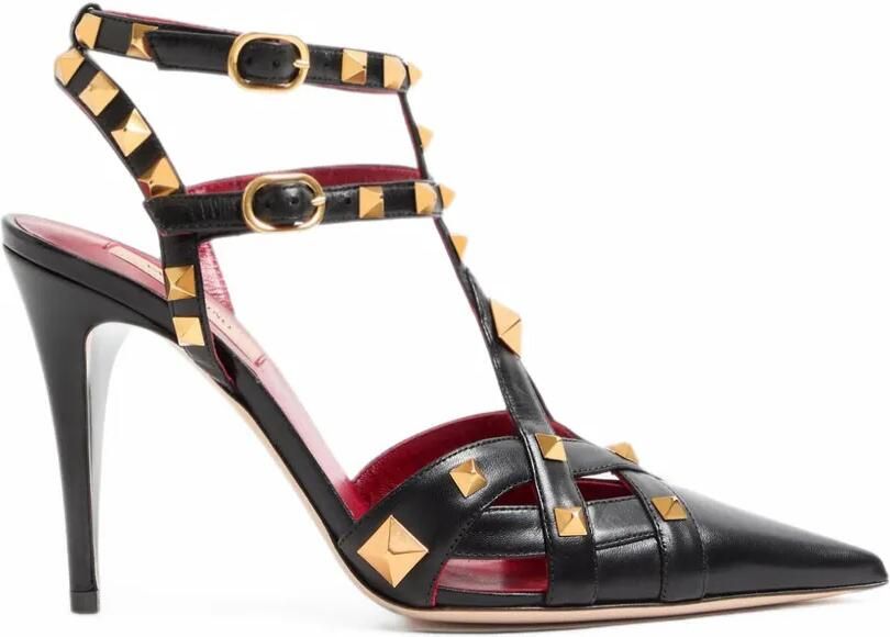 Valentino Garavani Studdy kidskin pumps 100mm Zwart