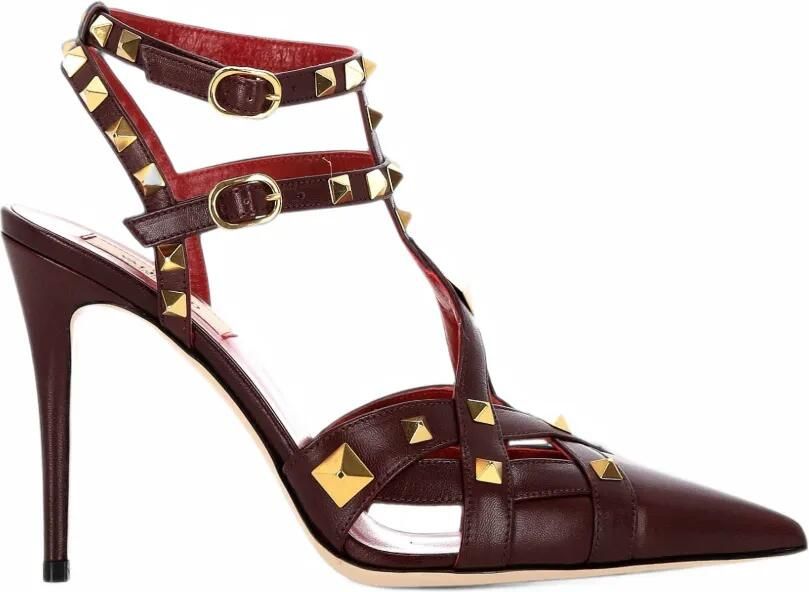 Valentino Garavani Rockstud cage pumps Rood