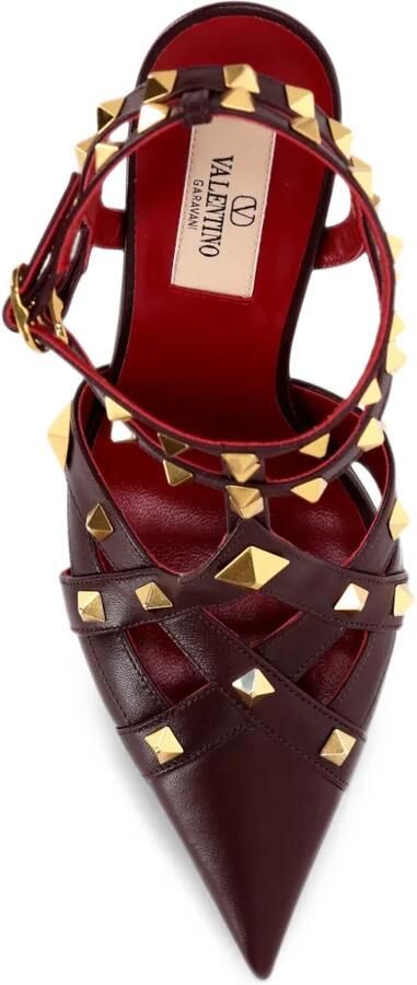 Valentino Garavani Rockstud cage pumps Rood - Foto 4