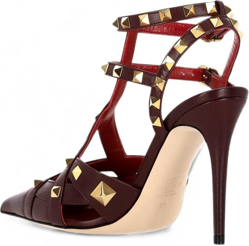Valentino Garavani Rockstud cage pumps Rood - Foto 2