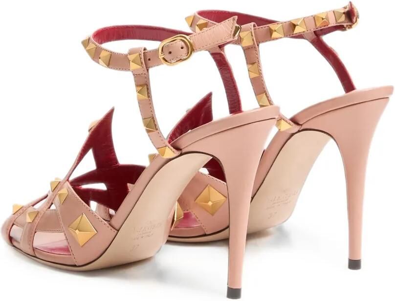 Valentino Garavani Studdy Kidskin sandalen Roze - Foto 5