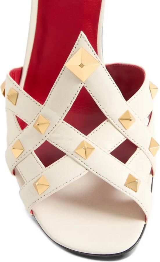 Valentino Garavani Studdy kidskin sandalen Wit