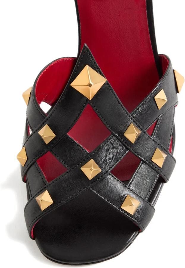Valentino Garavani Studdy leren sandalen Zwart - Foto 4