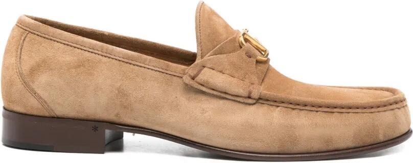 Valentino Garavani Suède loafers Beige