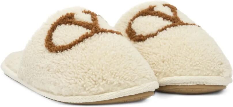 Valentino Garavani Ta Chambre wollen slippers Beige - Foto 4