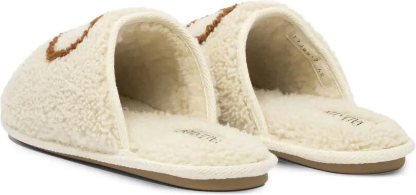 Valentino Garavani Ta Chambre wollen slippers Beige - Foto 3