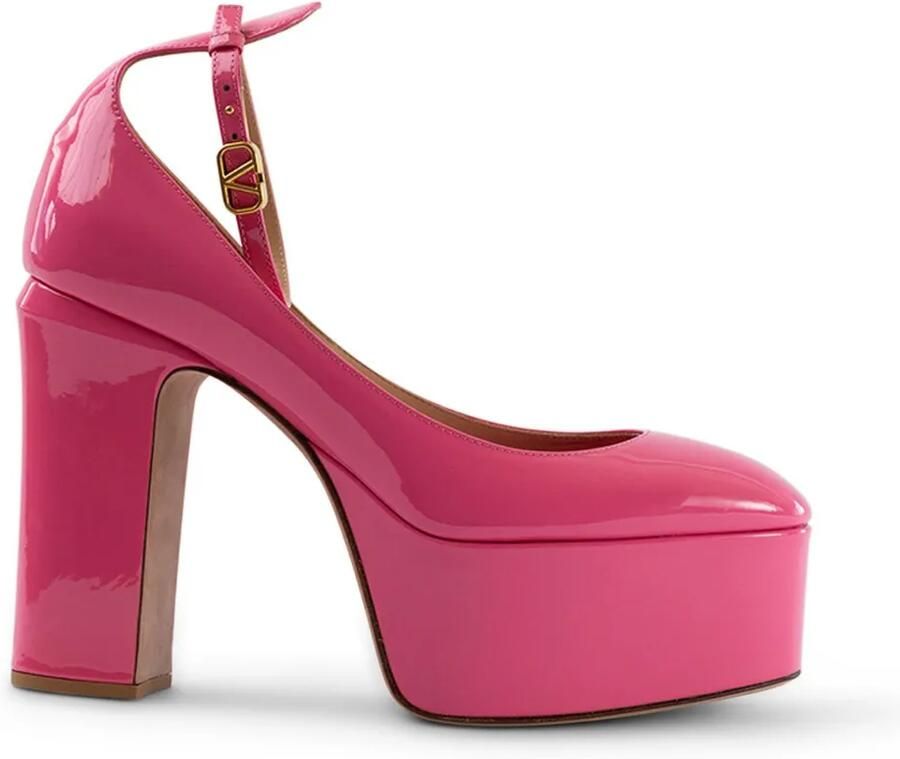 Valentino Garavani Tan-Go platform pumps Roze