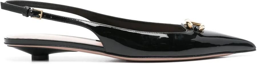 Valentino Garavani The Bold Edition VLogo 20 mm ballerina's Zwart