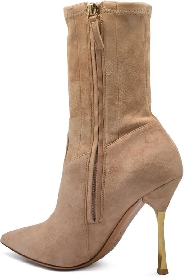 Valentino Garavani twisted-heel suede boots Beige - Foto 2