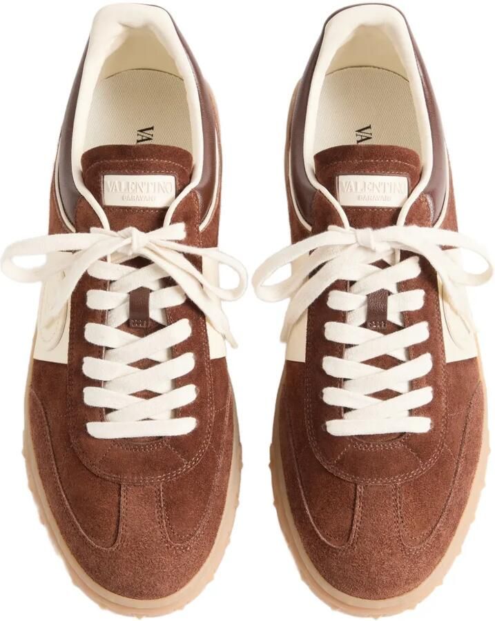 Valentino Garavani Upvillage low-top leren sneakers Bruin - Foto 2