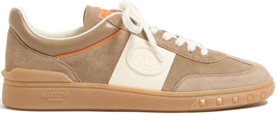 Valentino Garavani Upvillage low-top sneakers van nappa kalfsleer Bruin