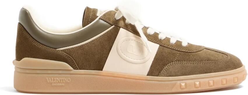 Valentino Garavani Upvillage low-top sneakers van nappa kalfsleer Bruin