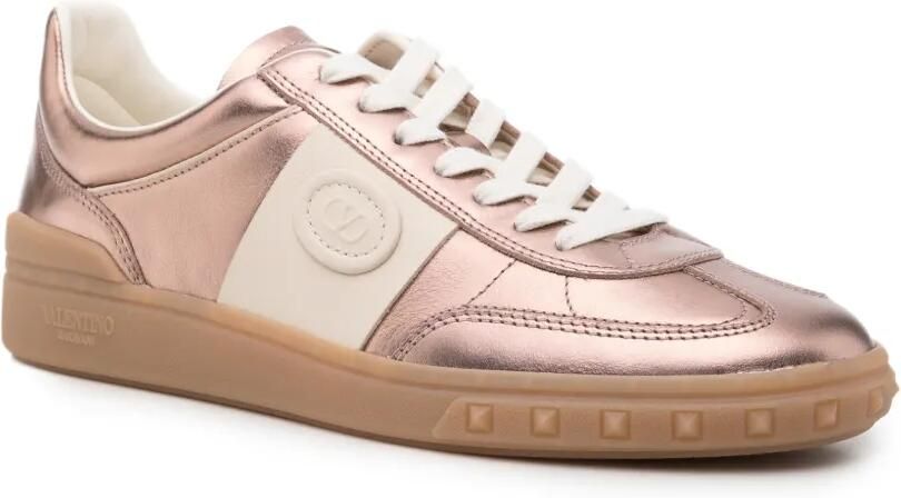 Valentino Garavani Upvillage metallic leren sneakers Roze - Foto 2