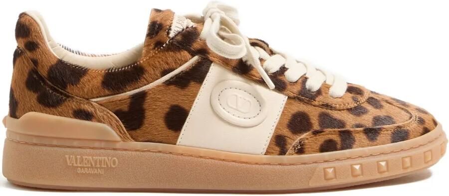 Valentino Garavani Upvillage sneakers met luipaardprint Bruin