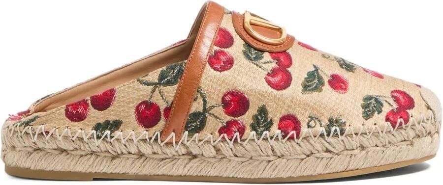 Valentino Garavani v-logo signature espadrilles Beige