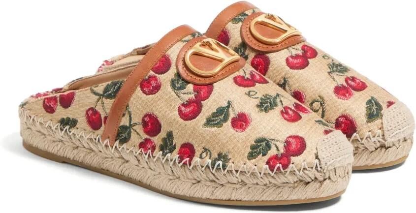 Valentino Garavani v-logo signature espadrilles Beige - Foto 4