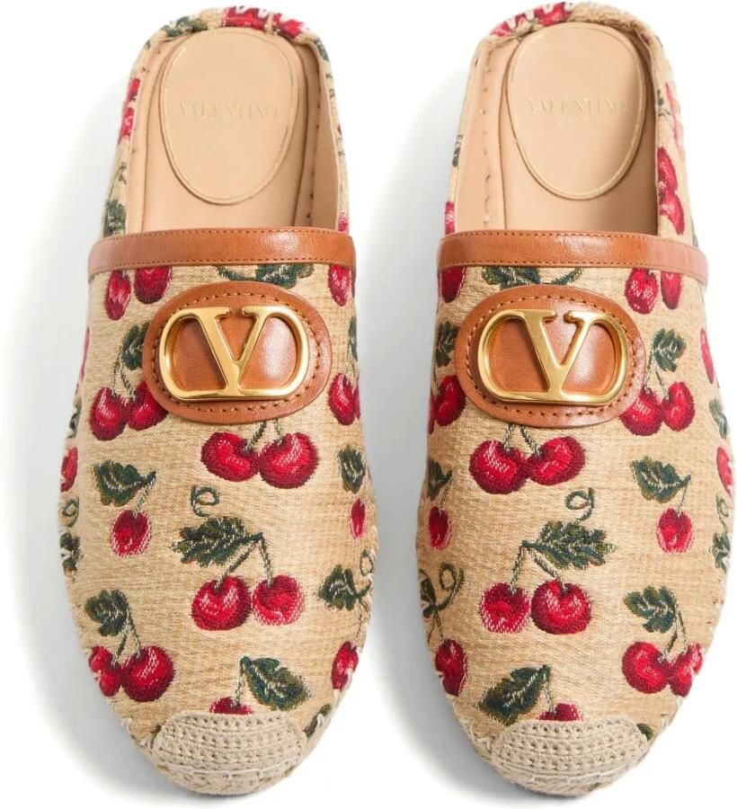 Valentino Garavani v-logo signature espadrilles Beige - Foto 2