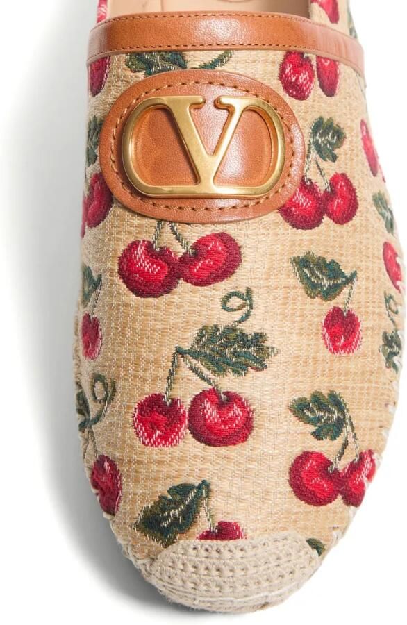 Valentino Garavani v-logo signature espadrilles Beige - Foto 3