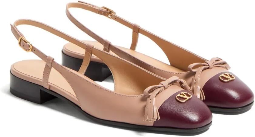 Valentino Garavani Valet Du Roi Kid slingback pumps Beige - Foto 4
