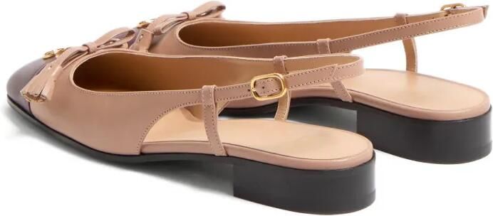 Valentino Garavani Valet Du Roi Kid slingback pumps Beige - Foto 5