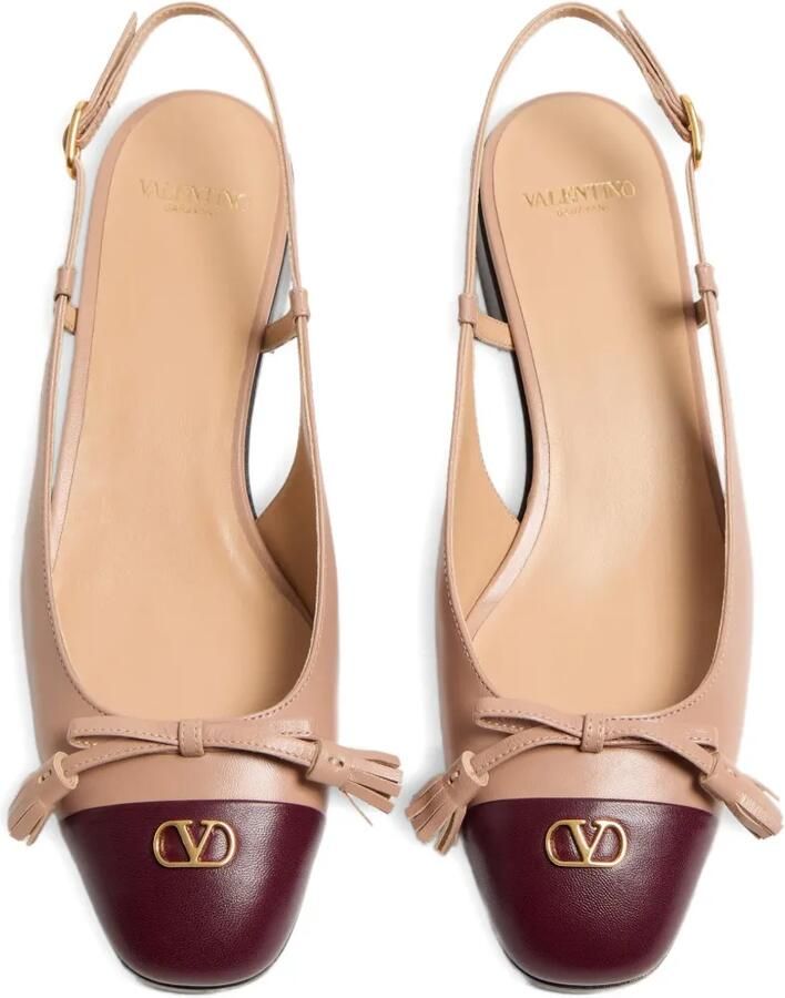 Valentino Garavani Valet Du Roi Kid slingback pumps Beige - Foto 2