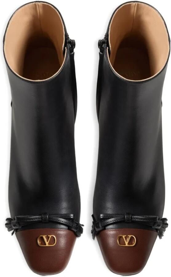 Valentino Garavani Valet Du Roi Kidskin leren enkellaarzen 60 mm Zwart - Foto 4