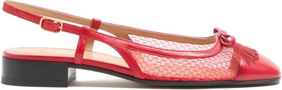Valentino Garavani Valet du Roi slingback ballerina's Rood