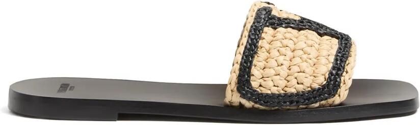 Valentino Garavani Viva Superstar sandalen met borduurwerk Beige