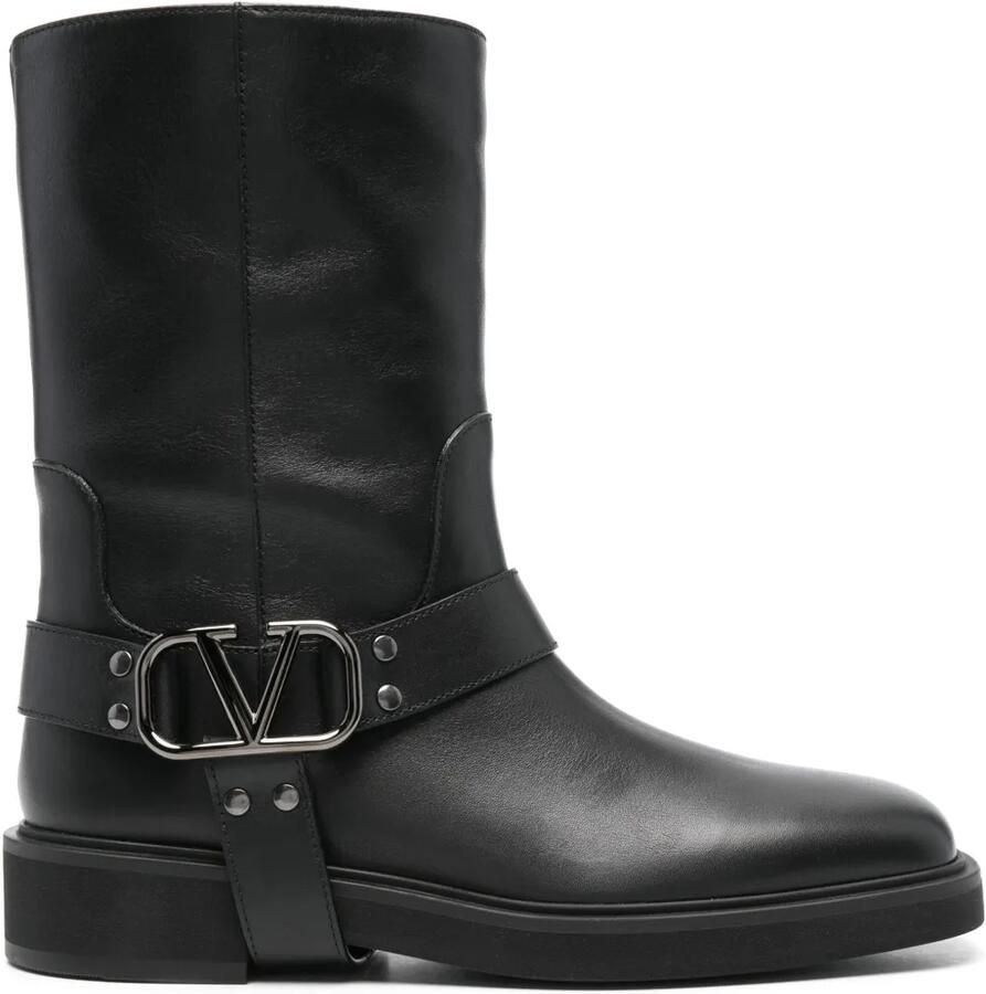 Valentino Garavani VLogo 30 mm enkellaarzen Zwart