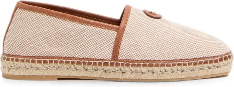 Valentino Garavani VLogo canvas espadrilles Beige