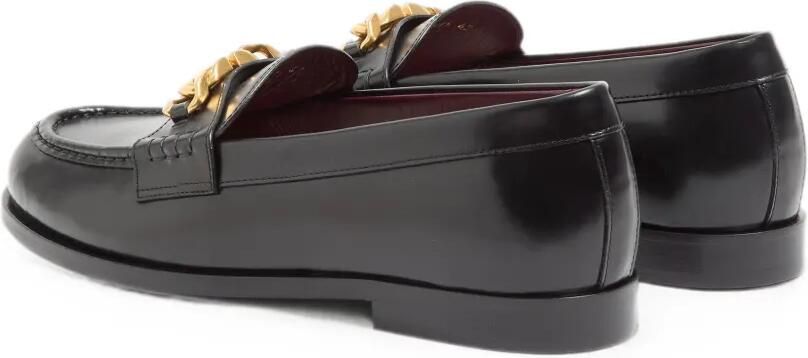 Valentino Garavani Vlogo Chain kalfsleren loafers Zwart - Foto 3