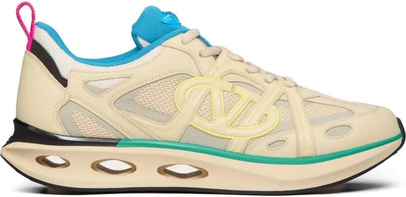 Valentino Garavani VLogo Easyjog leren sneakers Beige