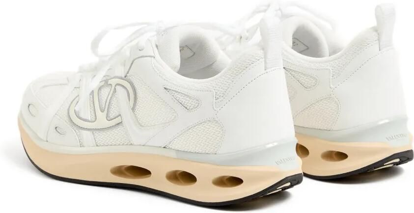 Valentino Garavani VLogo Easyjog low-top sneakers in kalfsleer en stof Wit - Foto 4