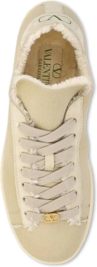 Valentino Garavani VLogo lammy sneakers Beige - Foto 4