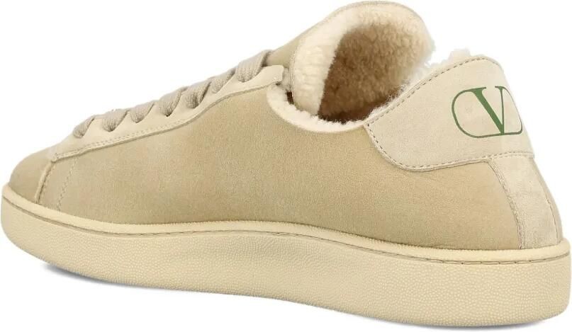 Valentino Garavani VLogo lammy sneakers Beige - Foto 2
