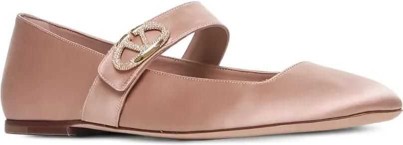 Valentino Garavani VLogo Locker ballerina's Roze - Foto 2