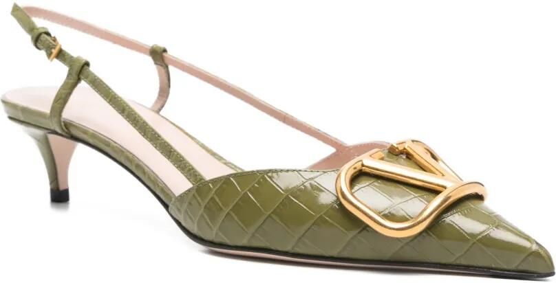 Valentino Garavani VLogo pumps Groen - Foto 2