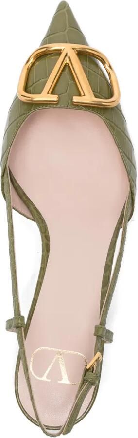 Valentino Garavani VLogo pumps Groen - Foto 4