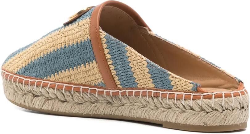 Valentino Garavani VLogo raffia espadrilles Beige