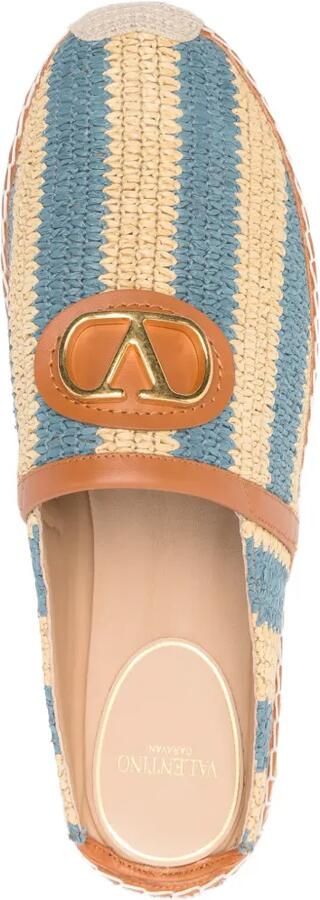 Valentino Garavani VLogo raffia espadrilles Beige - Foto 3