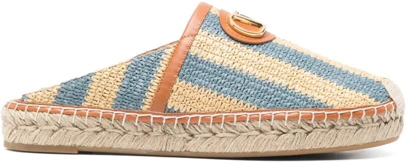 Valentino Garavani VLogo raffia espadrilles Beige - Foto 4