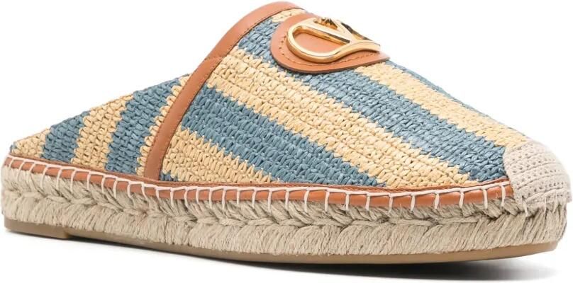 Valentino Garavani VLogo raffia espadrilles Beige - Foto 2